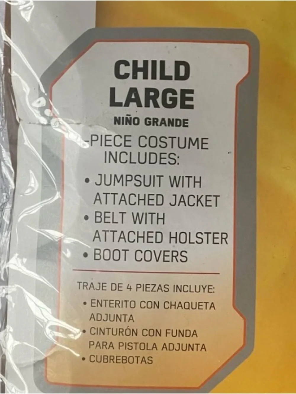 Halloween Disney Deluxe Han Sol Costume 4pc Boy’s Size Large 12-14